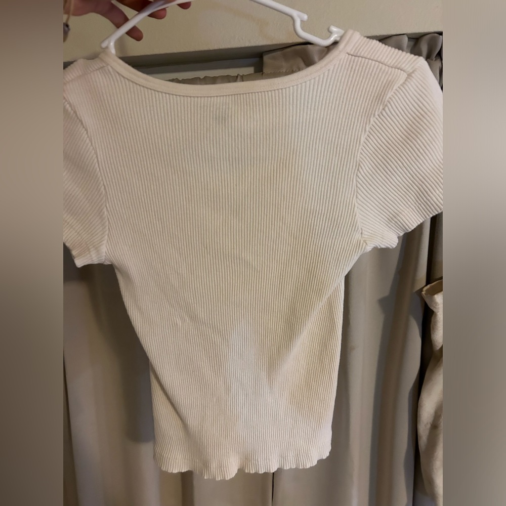 Brandy Melville white/cream top